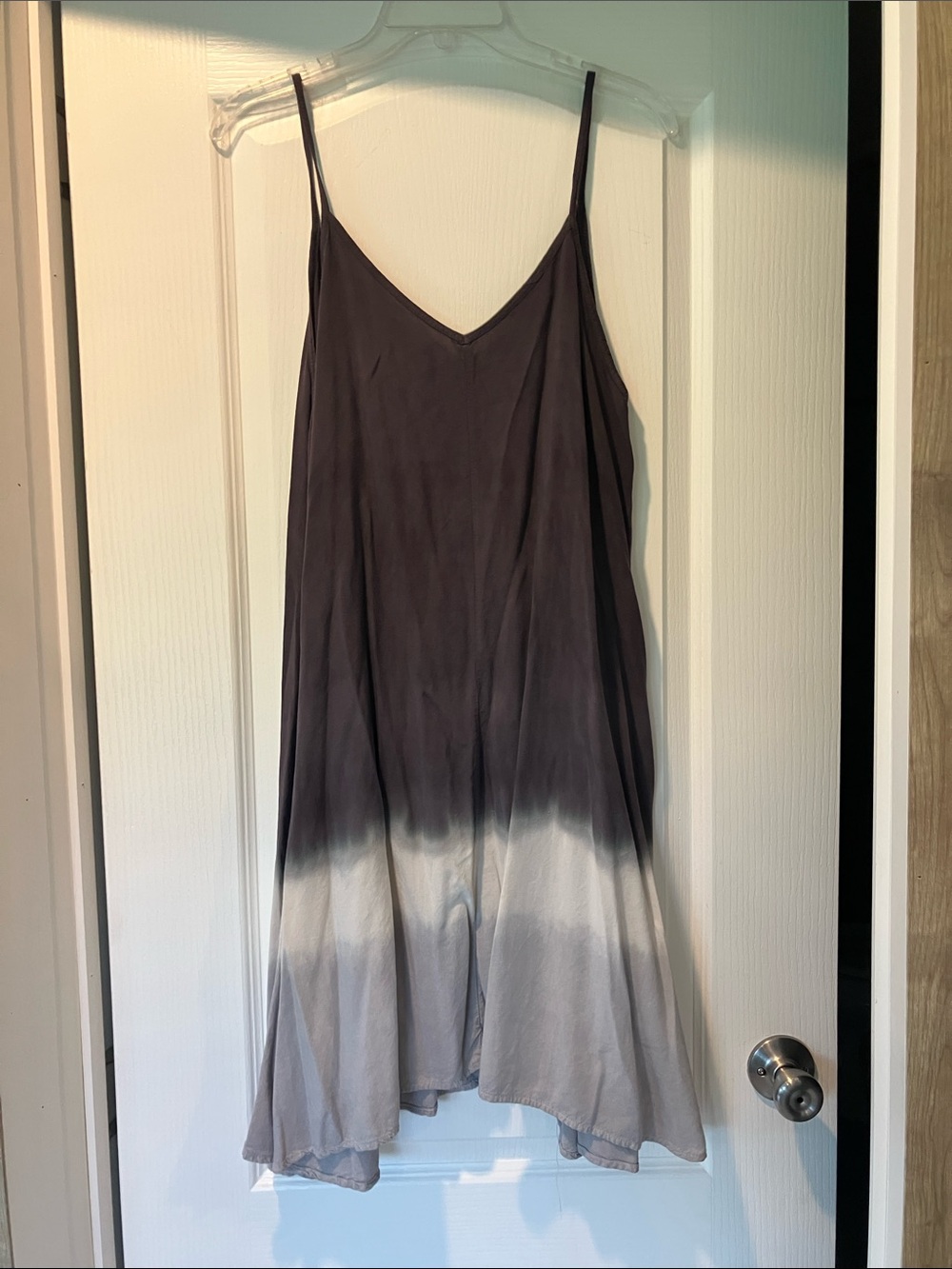 On The Road Grey to White Ombre Slip Dress
